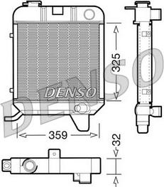 Denso DRM21040 - Радіатор, охолодження двигуна autocars.com.ua