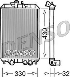 Denso DRM22002 - Радіатор, охолодження двигуна autocars.com.ua