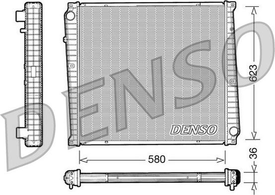 Denso DRM23017 - Радиатор, охлаждение двигателя autodnr.net