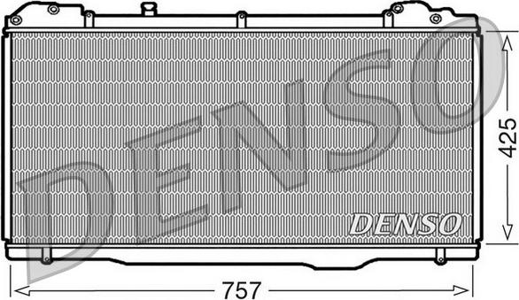 Denso DRM23023 - Радіатор, охолодження двигуна autocars.com.ua
