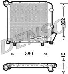 Denso DRM23029 - Радіатор, охолодження двигуна autocars.com.ua