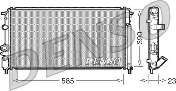 Denso DRM23053 - Радіатор, охолодження двигуна autocars.com.ua