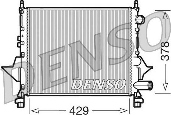 Denso DRM23082 - Радіатор, охолодження двигуна autocars.com.ua