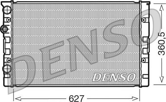 Denso DRM26006 - Радіатор, охолодження двигуна autocars.com.ua