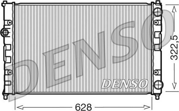 Denso DRM26009 - Радіатор, охолодження двигуна autocars.com.ua