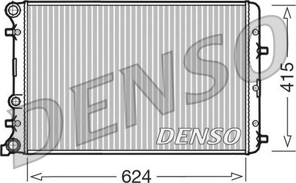 Denso DRM27003 - Радиатор, охлаждение двигателя autodnr.net