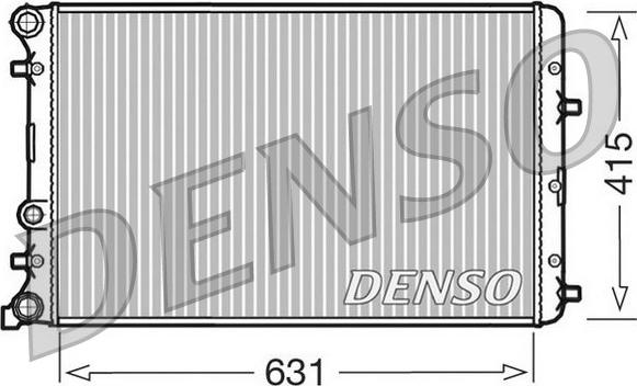 Denso DRM27004 - Радіатор, охолодження двигуна autocars.com.ua
