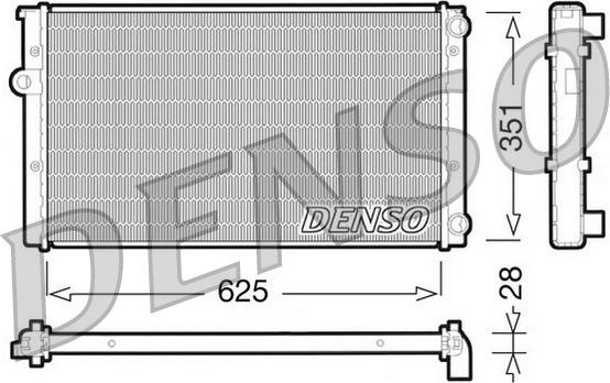 Denso DRM32009 - Радіатор, охолодження двигуна autocars.com.ua