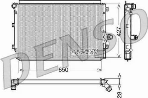 Nissens 65281 - Радіатор, охолодження двигуна autocars.com.ua