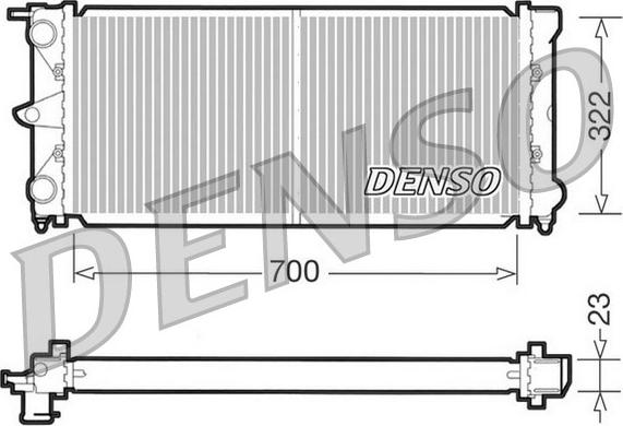 Denso DRM32021 - Радіатор, охолодження двигуна autocars.com.ua