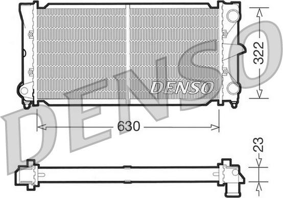 Denso DRM32025 - Радіатор, охолодження двигуна autocars.com.ua
