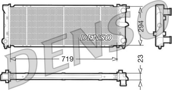 Denso DRM32026 - Радиатор, охлаждение двигателя autodnr.net