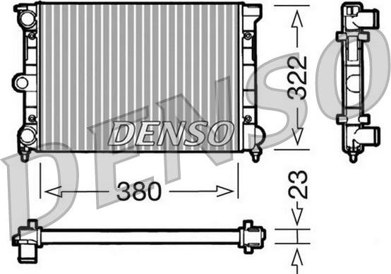 Denso DRM32032 - Радіатор, охолодження двигуна autocars.com.ua