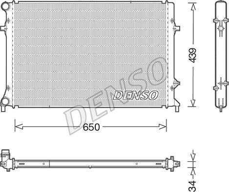 Denso DRM32042 - Радиатор, охлаждение двигателя avtokuzovplus.com.ua