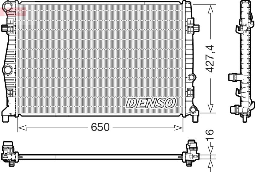 Denso DRM32060 - Радіатор, охолодження двигуна autocars.com.ua