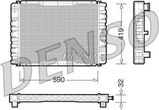 Denso DRM33030 - Радіатор, охолодження двигуна autocars.com.ua