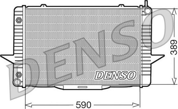 Denso DRM33067 - Радіатор, охолодження двигуна autocars.com.ua