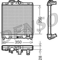Denso DRM40004 - Радіатор, охолодження двигуна autocars.com.ua