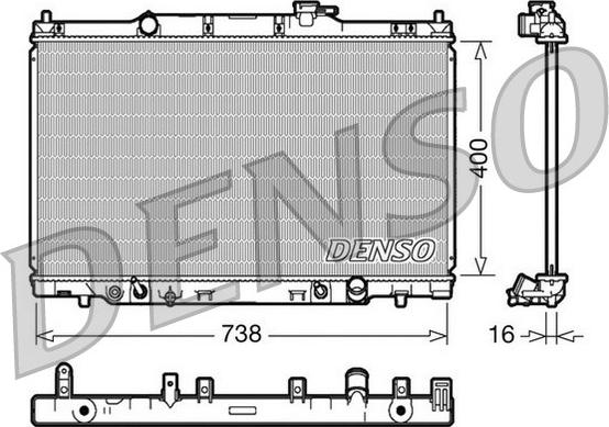 Denso DRM40013 - Радіатор, охолодження двигуна autocars.com.ua