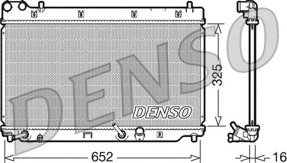 Denso DRM40014 - Радіатор, охолодження двигуна autocars.com.ua