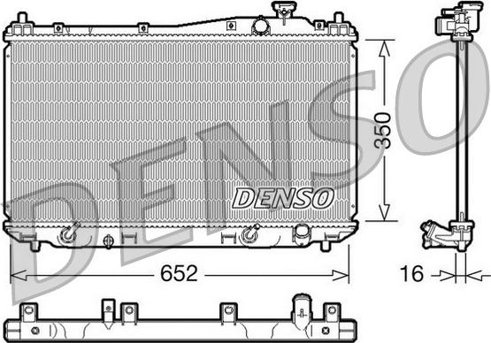 Denso DRM40019 - Радіатор, охолодження двигуна autocars.com.ua