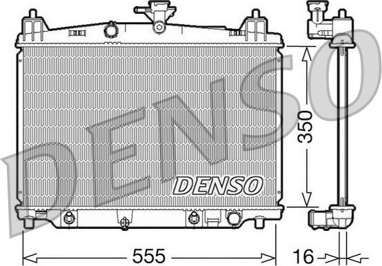 Denso DRM44018 - Радіатор, охолодження двигуна autocars.com.ua