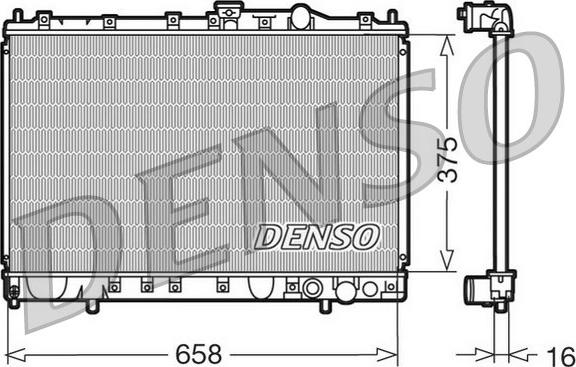 Denso DRM45002 - Радіатор, охолодження двигуна autocars.com.ua