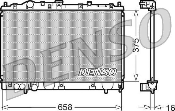 Denso DRM45004 - Радіатор, охолодження двигуна autocars.com.ua