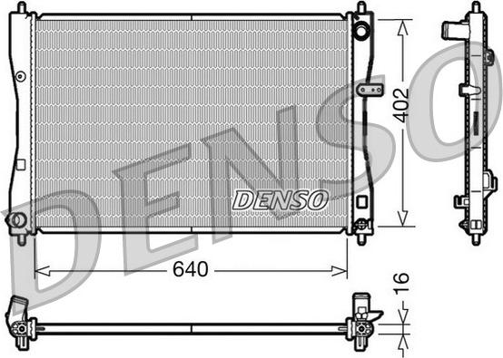 Denso DRM45009 - Радиатор, охлаждение двигателя autodnr.net