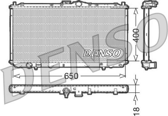 Denso DRM45010 - Радиатор, охлаждение двигателя autodnr.net