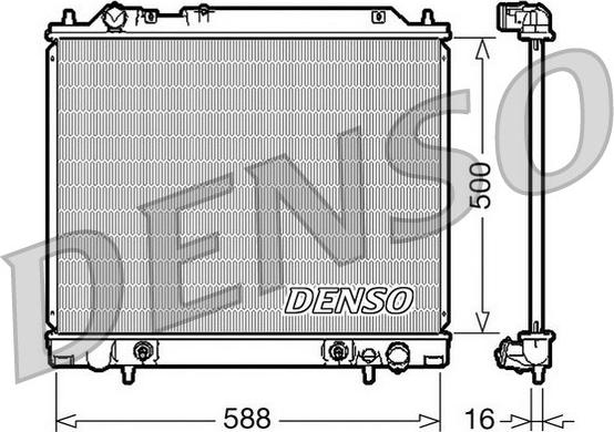 Denso DRM45013 - Радіатор, охолодження двигуна autocars.com.ua