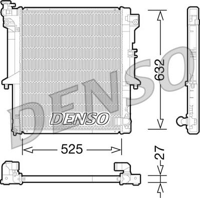 Denso DRM45034 - Радіатор, охолодження двигуна autocars.com.ua