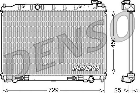 Denso DRM46029 - Радиатор, охлаждение двигателя autodnr.net