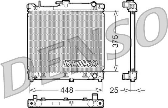 Denso DRM47014 - Радіатор, охолодження двигуна autocars.com.ua