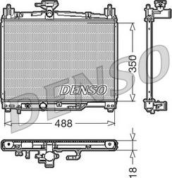 Denso DRM50002 - Радіатор, охолодження двигуна autocars.com.ua