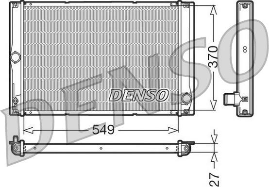 Denso DRM50023 - Радіатор, охолодження двигуна autocars.com.ua