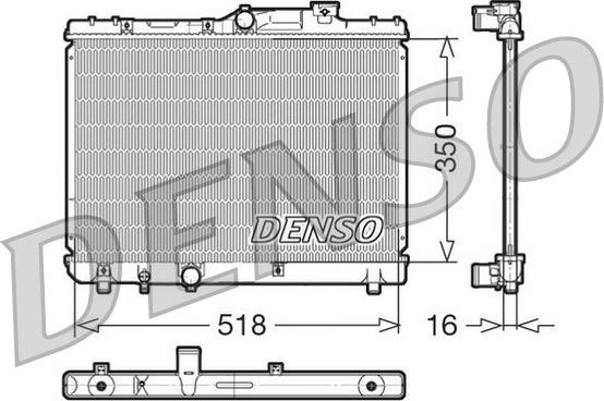 Denso DRM50029 - Радіатор, охолодження двигуна autocars.com.ua
