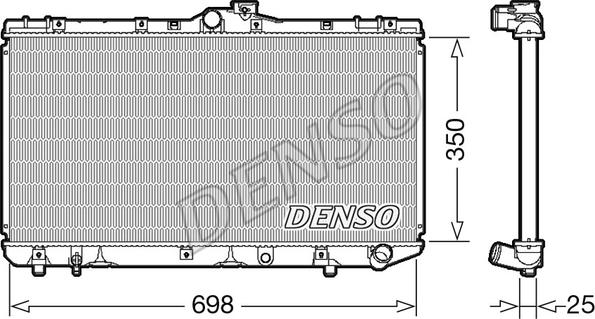 Denso DRM50079 - Радіатор, охолодження двигуна autocars.com.ua