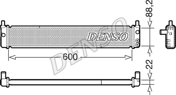 Denso DRM50135 - Радіатор, охолодження двигуна autocars.com.ua