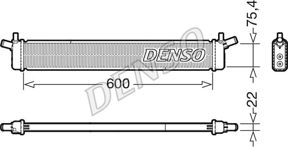 Denso DRM50136 - Радіатор, охолодження двигуна autocars.com.ua