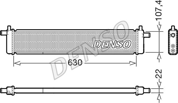 Denso DRM51013 - Радіатор, охолодження двигуна autocars.com.ua
