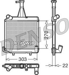 Denso DRM99000 - Радіатор, охолодження двигуна autocars.com.ua