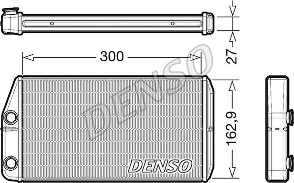 Denso DRR01002 - Теплообмінник, опалення салону autocars.com.ua
