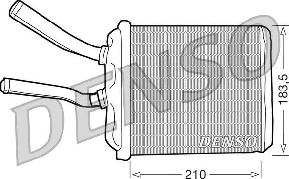 Denso DRR01010 - Теплообмінник, опалення салону autocars.com.ua