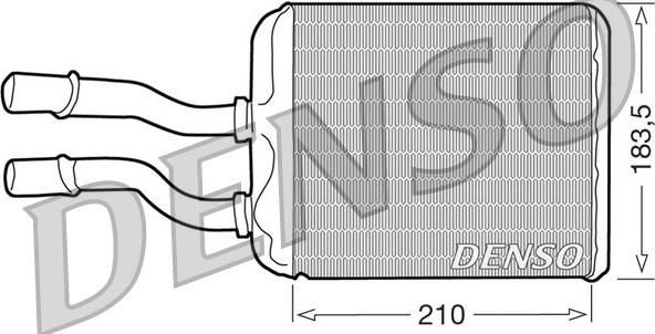 Denso DRR01011 - Теплообменник, отопление салона autodnr.net