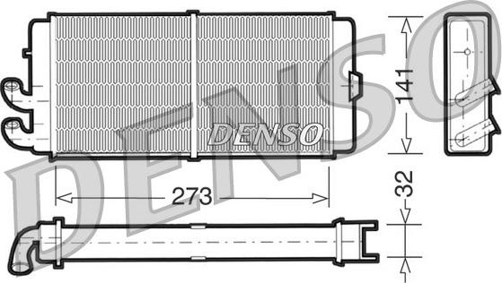 Denso DRR02001 - Теплообменник, отопление салона avtokuzovplus.com.ua
