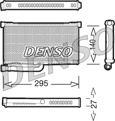 Denso DRR02004 - Теплообмінник, опалення салону autocars.com.ua