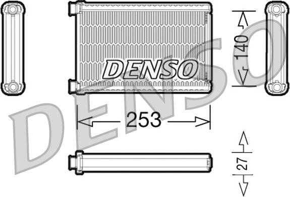 Denso DRR05005 - Теплообмінник, опалення салону autocars.com.ua