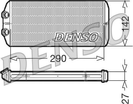 Denso DRR07005 - Теплообменник, отопление салона autodnr.net