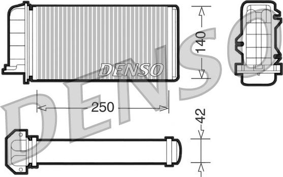 Denso DRR09001 - Теплообменник, отопление салона autodnr.net